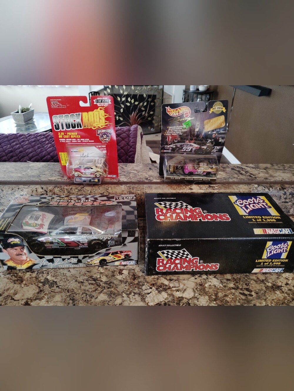 Nascar Coors Light Racing Champions & Stock Cars - Pink & Black